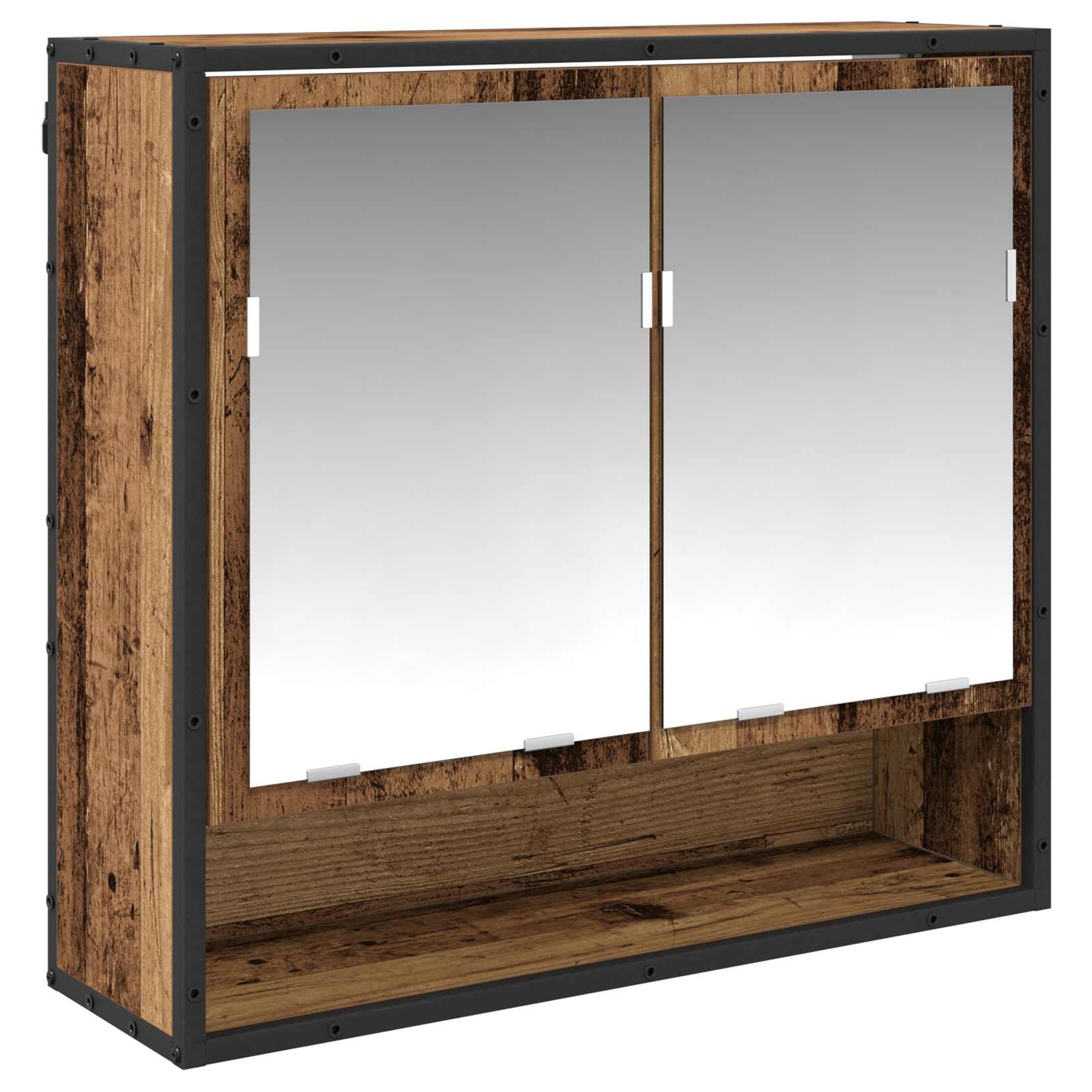 Σετ Επίπλων Μπάνιου με ράφι 3 pcs Παλιό Ξύλο Επεξεργασμένο ξύλο - Pakobazaar