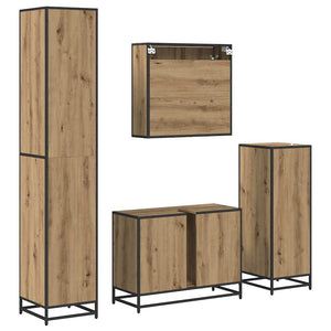 Σετ Επίπλων Μπάνιου 4 τμχ. Artisan Oak 80 x 33 x 60 εκ - Pakobazaar