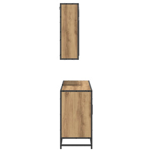 Σετ Επίπλων Μπάνιου 2 pcs Artisan Oak Επεξεργασμένο ξύλο - Pakobazaar