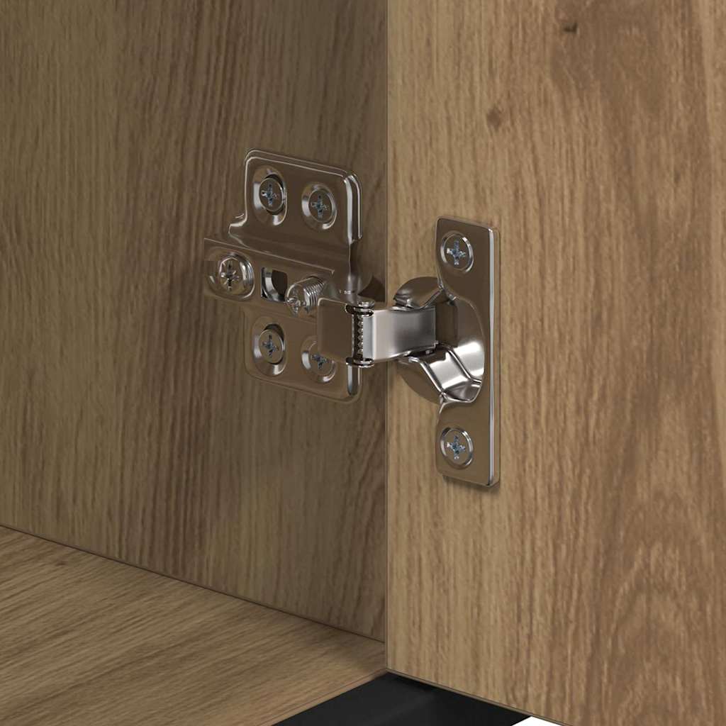 Σετ Επίπλων Μπάνιου 3 pcs Artisan Oak Επεξεργασμένο ξύλο - Pakobazaar