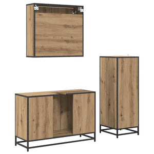 Σετ Επίπλων Μπάνιου 3 τμχ. Artisan Oak 90 x 33 x 60 εκ.