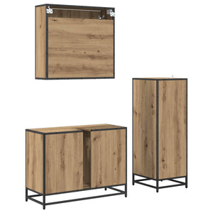 Σετ Επίπλων Μπάνιου 3 τμχ. Artisan Oak 80 x 33 x 60 εκ