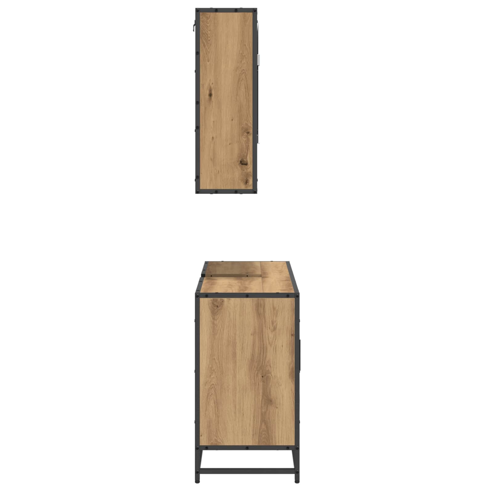 Σετ Επίπλων Μπάνιου 2 pcs Artisan Oak Επεξεργασμένο ξύλο - Pakobazaar