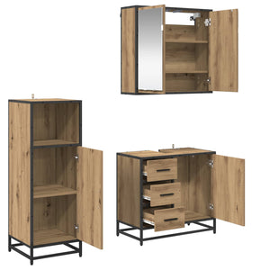 Σετ Επίπλων Μπάνιου 3 τμχ. Artisan Oak 65 x 33 x 60 εκ