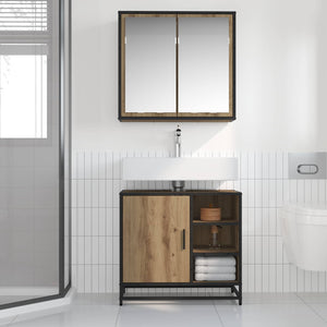 Σετ Επίπλων Μπάνιου 2 pcs Artisan Oak Επεξεργασμένο ξύλο - Pakobazaar
