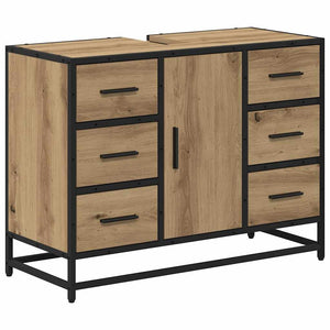 Σετ Επίπλων Μπάνιου 2 pcs Artisan Oak Επεξεργασμένο ξύλο - Pakobazaar
