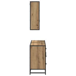 Σετ Επίπλων Μπάνιου 2 pcs Artisan Oak Επεξεργασμένο ξύλο - Pakobazaar