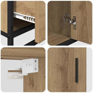 Σετ Επίπλων Μπάνιου 3 pcs Artisan Oak Επεξεργασμένο ξύλο - Pakobazaar