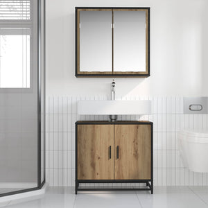 Σετ Επίπλων Μπάνιου 2 τμχ. Artisan Oak 65 x 33 x 60 εκ - Pakobazaar