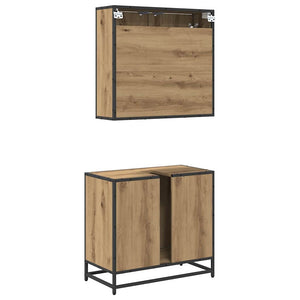 Σετ Επίπλων Μπάνιου 2 τμχ. Artisan Oak 65 x 33 x 60 εκ - Pakobazaar