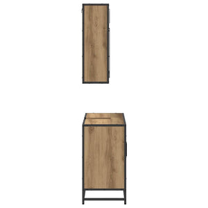 Σετ Επίπλων Μπάνιου 2 τμχ. Artisan Oak 65 x 33 x 60 εκ - Pakobazaar