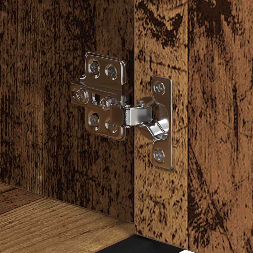 Σετ Επίπλων Μπάνιου με ράφι 4 pcs Παλιό Ξύλο Επεξεργασμένο ξύλο - Pakobazaar