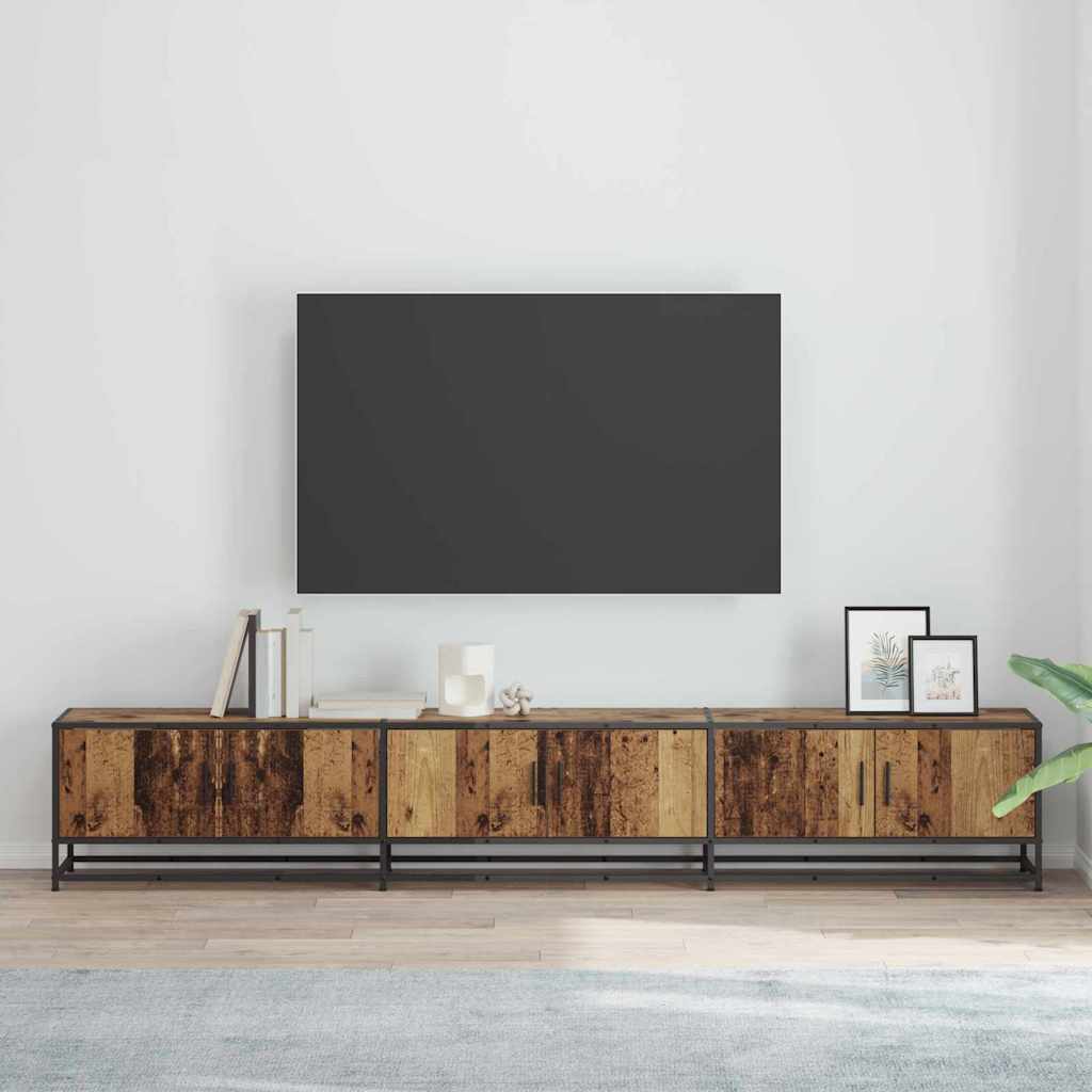 Μονάδες TV 2 pcs Παλιό Ξύλο 240 x 35 x 41 εκ Επεξεργασμένο ξύλο - Pakobazaar
