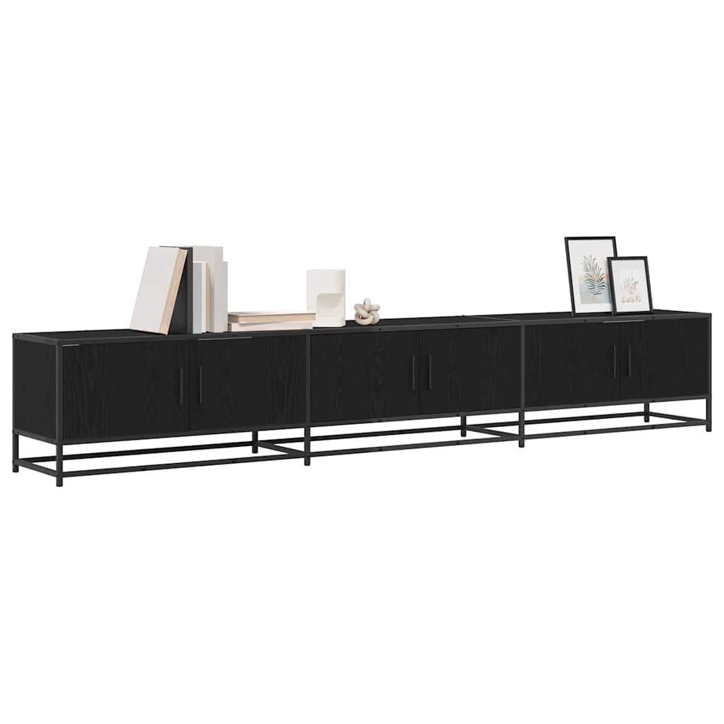 Μονάδες TV 2 pcs Μαύρη Οξυά 240 x 35 x 41 εκ Επεξεργασμένο ξύλο