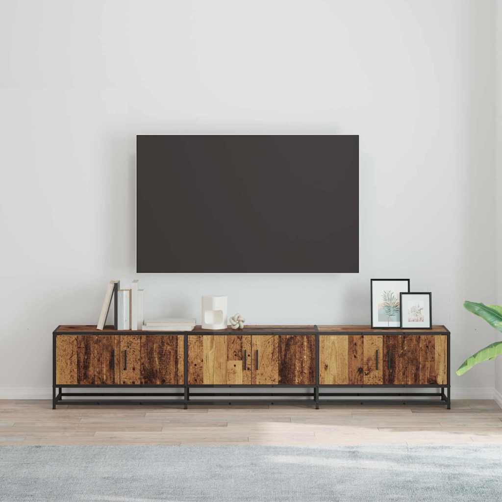 Μονάδες TV 2 pcs Παλιό Ξύλο 210 x 35 x 41 εκ Επεξεργασμένο ξύλο - Pakobazaar
