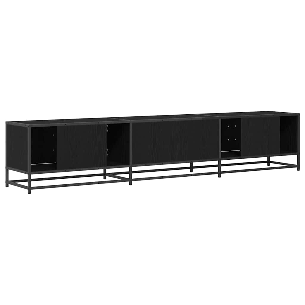 Μονάδες TV 2 pcs Μαύρη Οξυά 210 x 35 x 41 εκ Επεξεργασμένο ξύλο