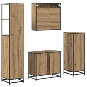 Σετ Επίπλων Μπάνιου 4 τμχ. Artisan Oak 65 x 33 x 60 εκ - Pakobazaar