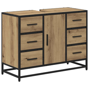 Σετ Επίπλων Μπάνιου 3 pcs Artisan Oak Επεξεργασμένο ξύλο - Pakobazaar
