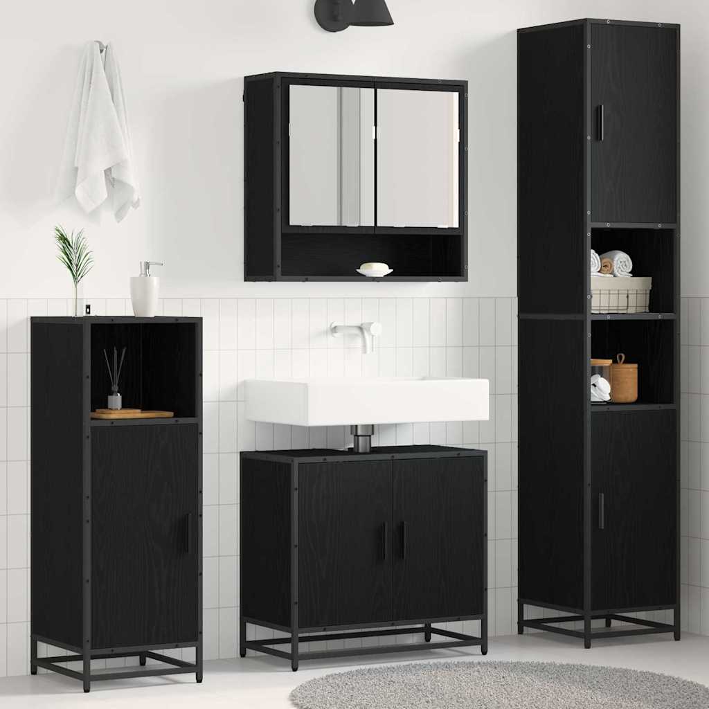 Σετ Επίπλων Μπάνιου 3 pcs Artisan Oak Επεξεργασμένο ξύλο - Pakobazaar