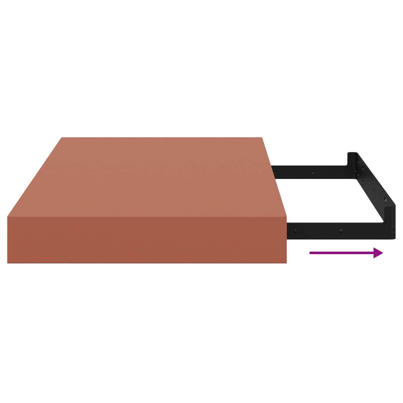 Ράφι Τοίχου Κόκκινο 40 x 23,5 x 4 εκ Επεξεργασμένο ξύλο