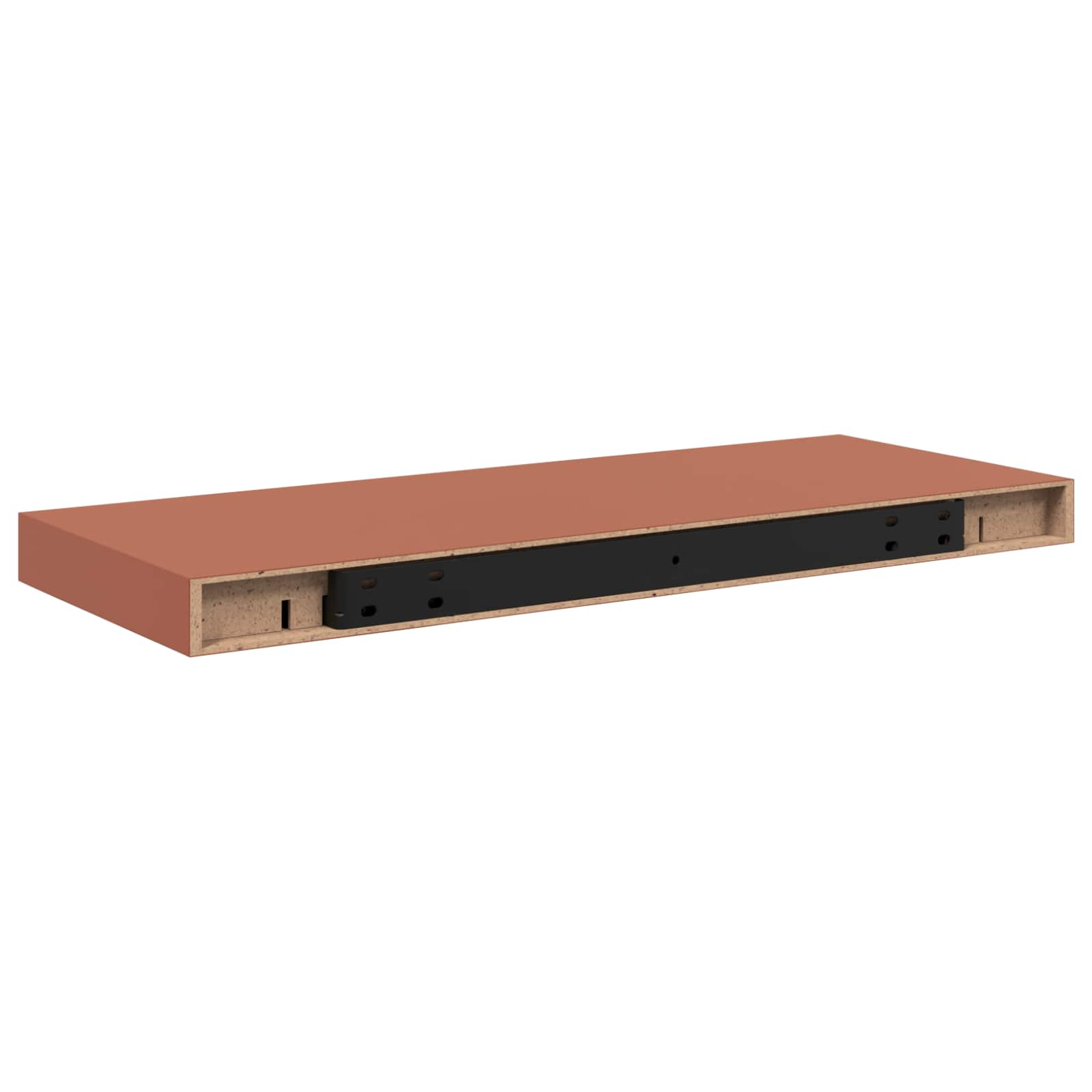 Ράφι Τοίχου 2 pcs Κόκκινο 60 x 23 x 4 εκ. Επεξεργασμένο ξύλο - Pakobazaar
