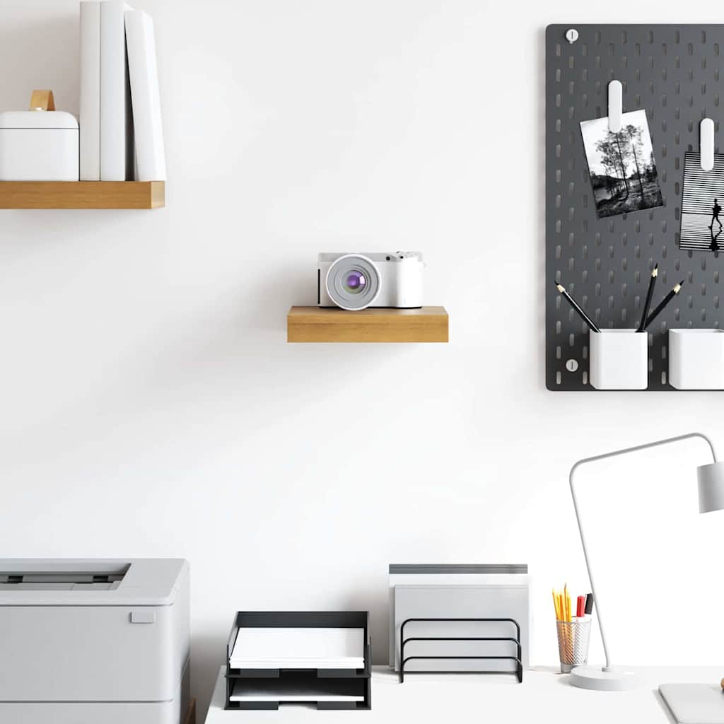 Ράφι Τοίχου Επιτοίχιο Καφέ 23 x 23,5 x 4 εκ Επεξεργασμένο ξύλο