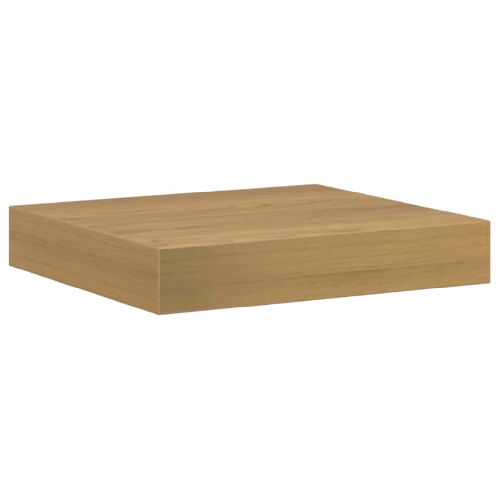 Ράφι Τοίχου 2 pcs Καφέ 23 x 23,5 x 4 εκ Επεξεργασμένο ξύλο - Pakobazaar