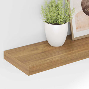 Ράφι Τοίχου 2 τμχ. Καφέ 60 x 23,5 x 3,8 cm Επεξεργασμένο Ξύλο