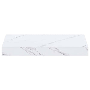 Ράφι Τοίχου 2 τμχ. Λευκό Μάρμαρο 40 x 23,5 x 3,8 εκ.