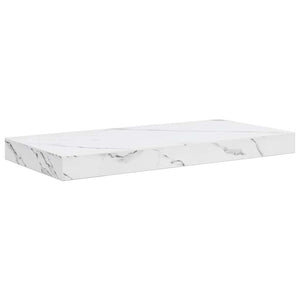 Ράφι Τοίχου 4 τμχ. Λευκό Μάρμαρο 50 x 23,5 x 3,8 εκ