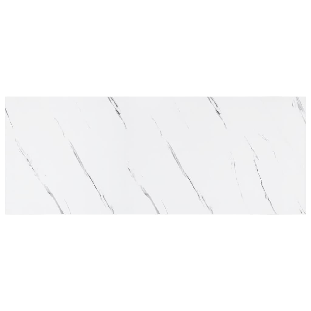 Ράφι Τοίχου Επιτοίχιο 2 pcs Λευκό Μάρμαρο 60 x 23,5 x 4 εκ - Pakobazaar