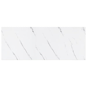 Ράφι Τοίχου Επιτοίχιο 2 pcs Λευκό Μάρμαρο 60 x 23,5 x 4 εκ - Pakobazaar