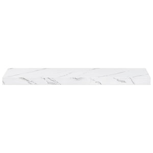 Ράφι Τοίχου 4 τμχ. Λευκό Μάρμαρο 80 x 23,5 x 3,8 cm