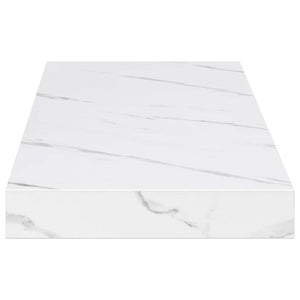 Ράφι Τοίχου 4 τμχ. Λευκό Μάρμαρο 80 x 23,5 x 3,8 cm