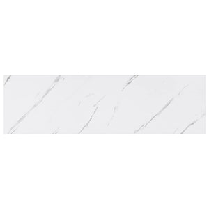 Ράφι Τοίχου Επιτοίχιο 2 pcs Λευκό Μάρμαρο 90 x 23,5 x 4 εκ - Pakobazaar
