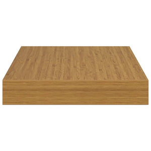 Ράφι Τοίχου 2 τμχ. Μπεζ 23 x 23,5 x 3,8 cm Επεξεργασμένο Ξύλο