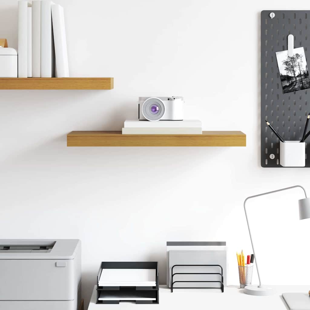 Ράφι Τοίχου Επιτοίχιο Μπεζ 60 x 23 x 4 εκ. Επεξεργασμένο ξύλο