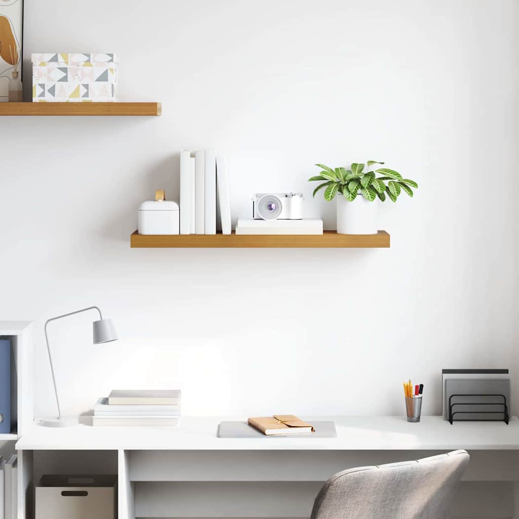 Ράφι Τοίχου Επιτοίχιο Μπεζ 80 x 23,5 x 4 εκ Επεξεργασμένο ξύλο