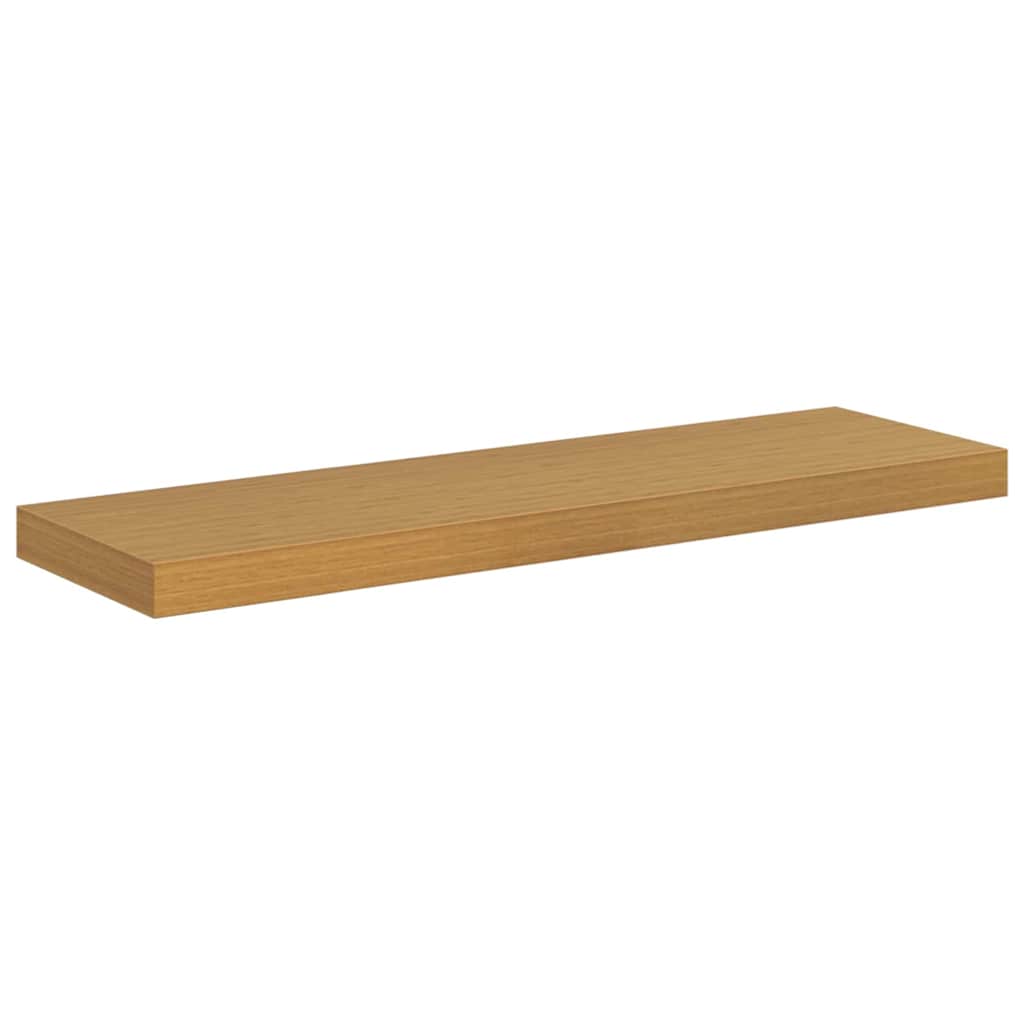 Ράφι Τοίχου 2 pcs Μπεζ 80 x 23,5 x 4 εκ Επεξεργασμένο ξύλο