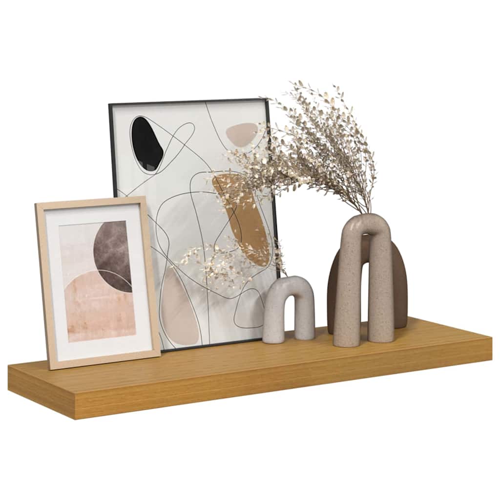 Ράφι Τοίχου Επιτοίχιο Μπεζ 90 x 23,5 x 4 εκ Επεξεργασμένο ξύλο