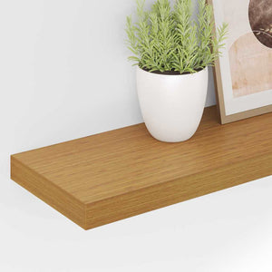 Ράφι Τοίχου 4 pcs Μπεζ 120 x 23,5 x 4 εκ Επεξεργασμένο ξύλο - Pakobazaar