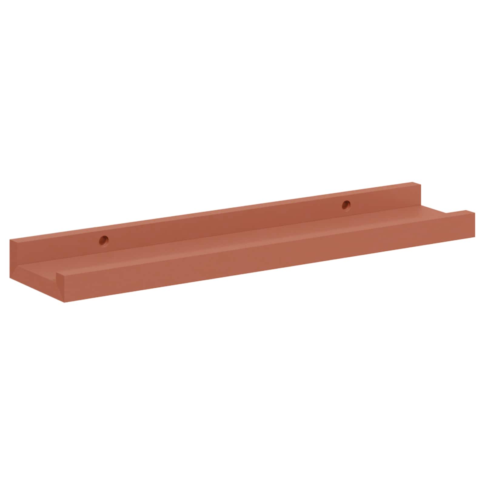 Ράφι Τοίχου Επιτοίχιο 2 pcs Κόκκινο 40 x 9 x 3 cm