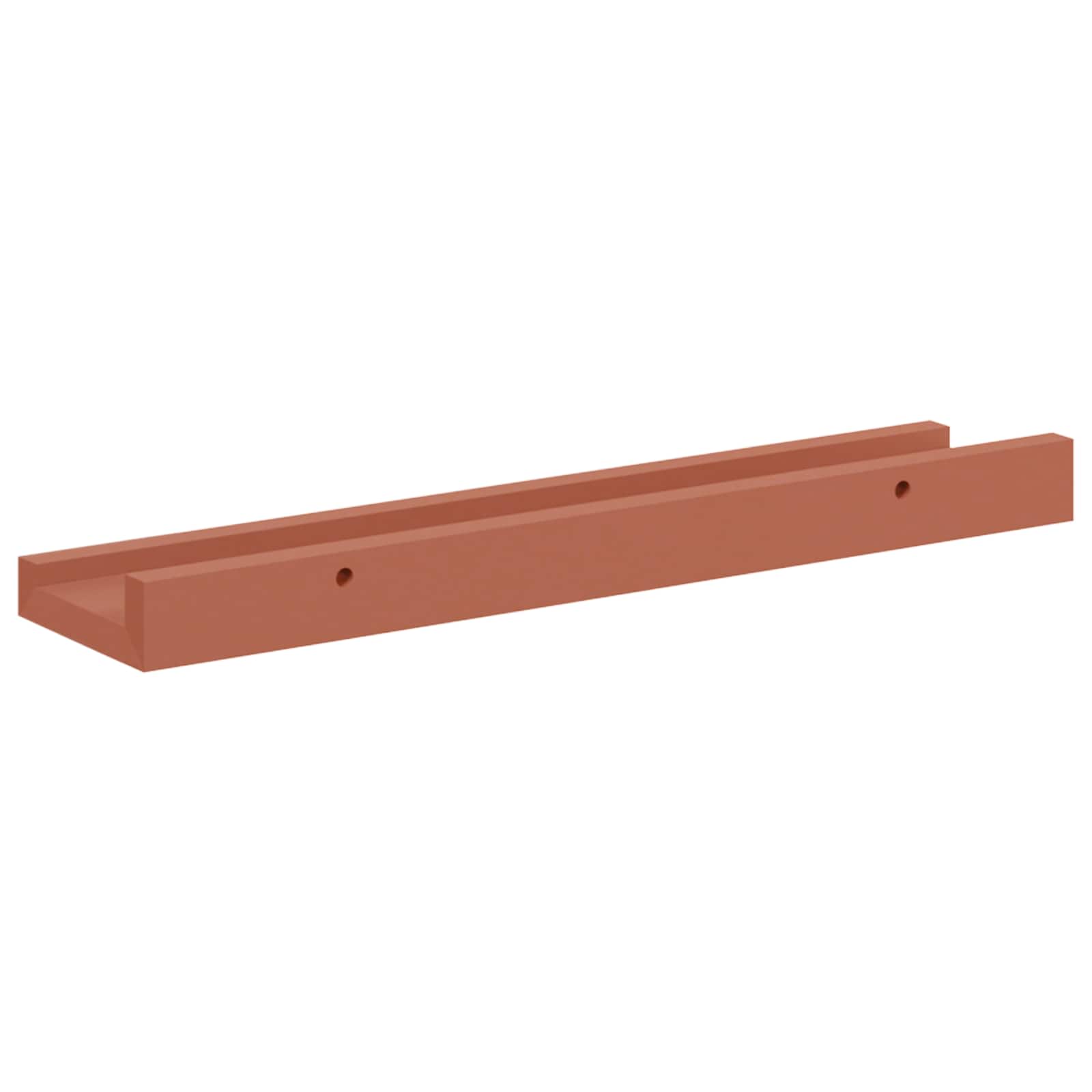 Ράφι Τοίχου Επιτοίχιο 2 pcs Κόκκινο 40 x 9 x 3 cm