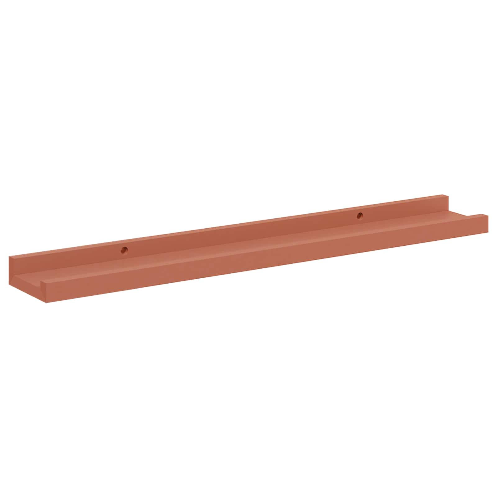 Ράφι Τοίχου 2 pcs Κόκκινο 60 x 9 x 3 cm Επεξεργασμένο ξύλο