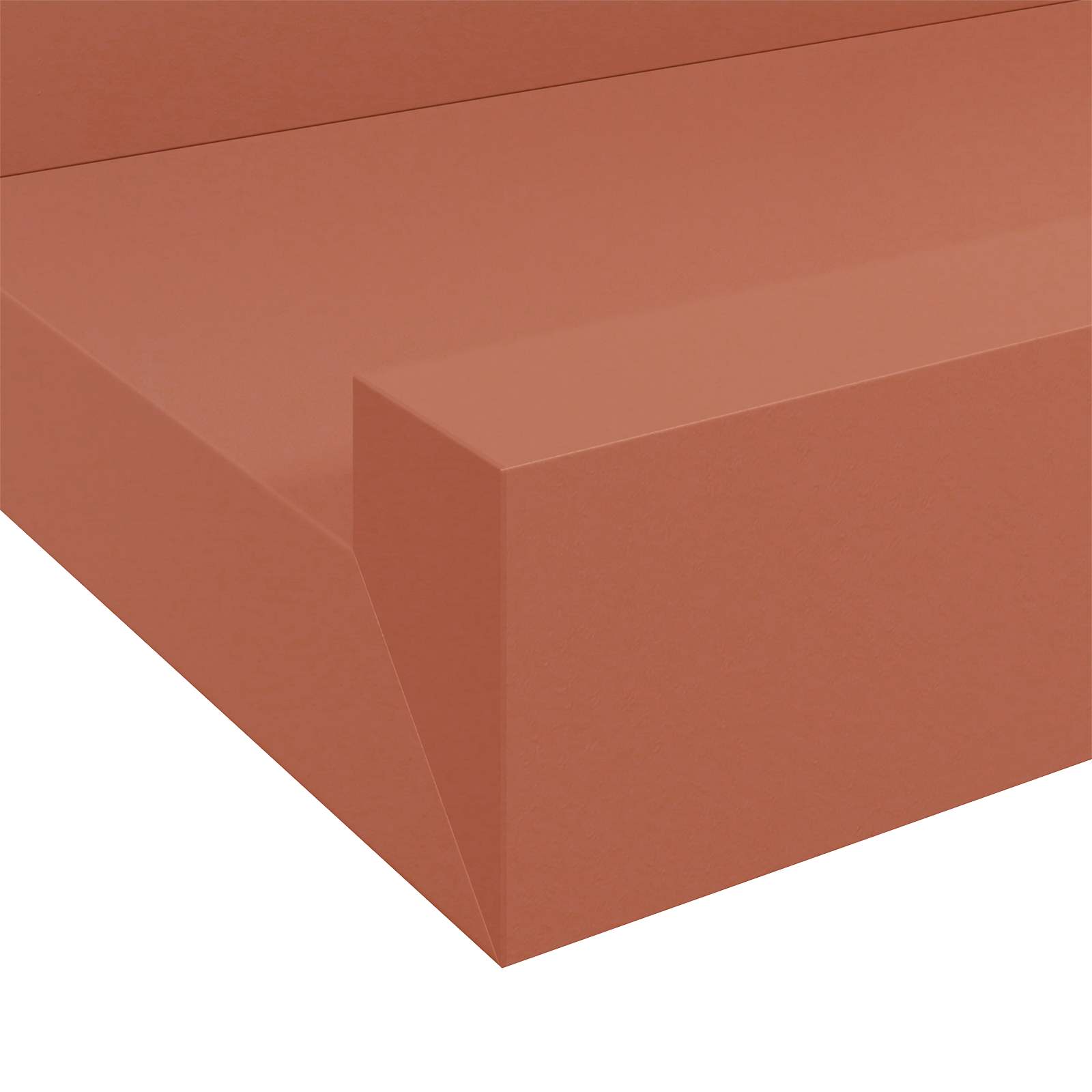 Ράφι Τοίχου 2 pcs Κόκκινο 80 x 9 x 3 cm Επεξεργασμένο ξύλο - Pakobazaar