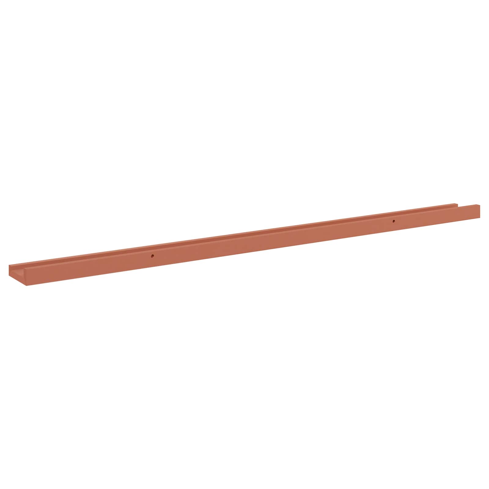 Ράφι Τοίχου 2 pcs Κόκκινο 115 x 9 x 3 cm Επεξεργασμένο ξύλο - Pakobazaar