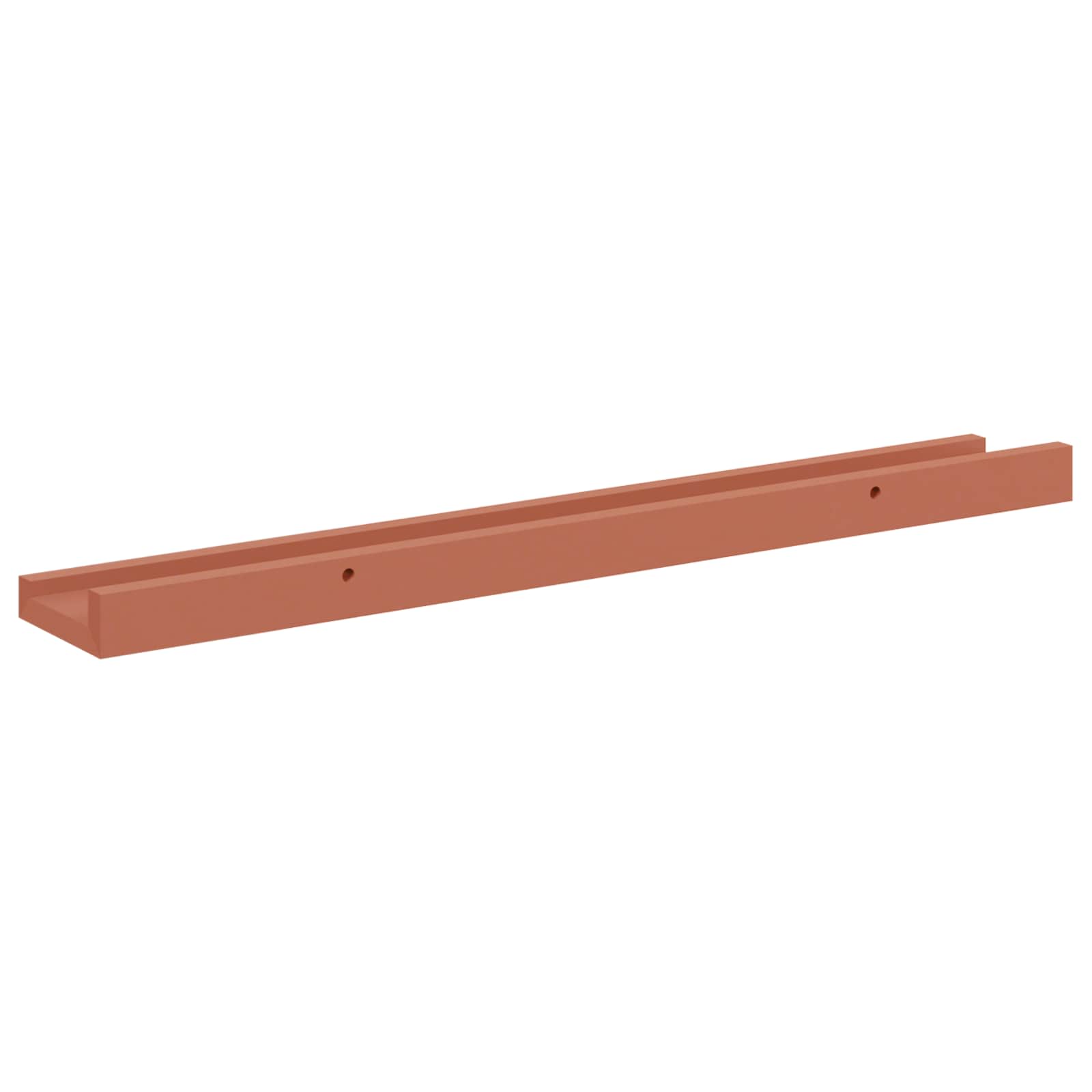 Ράφι Τοίχου 4 pcs Κόκκινο 60 x 9 x 3 cm Επεξεργασμένο ξύλο