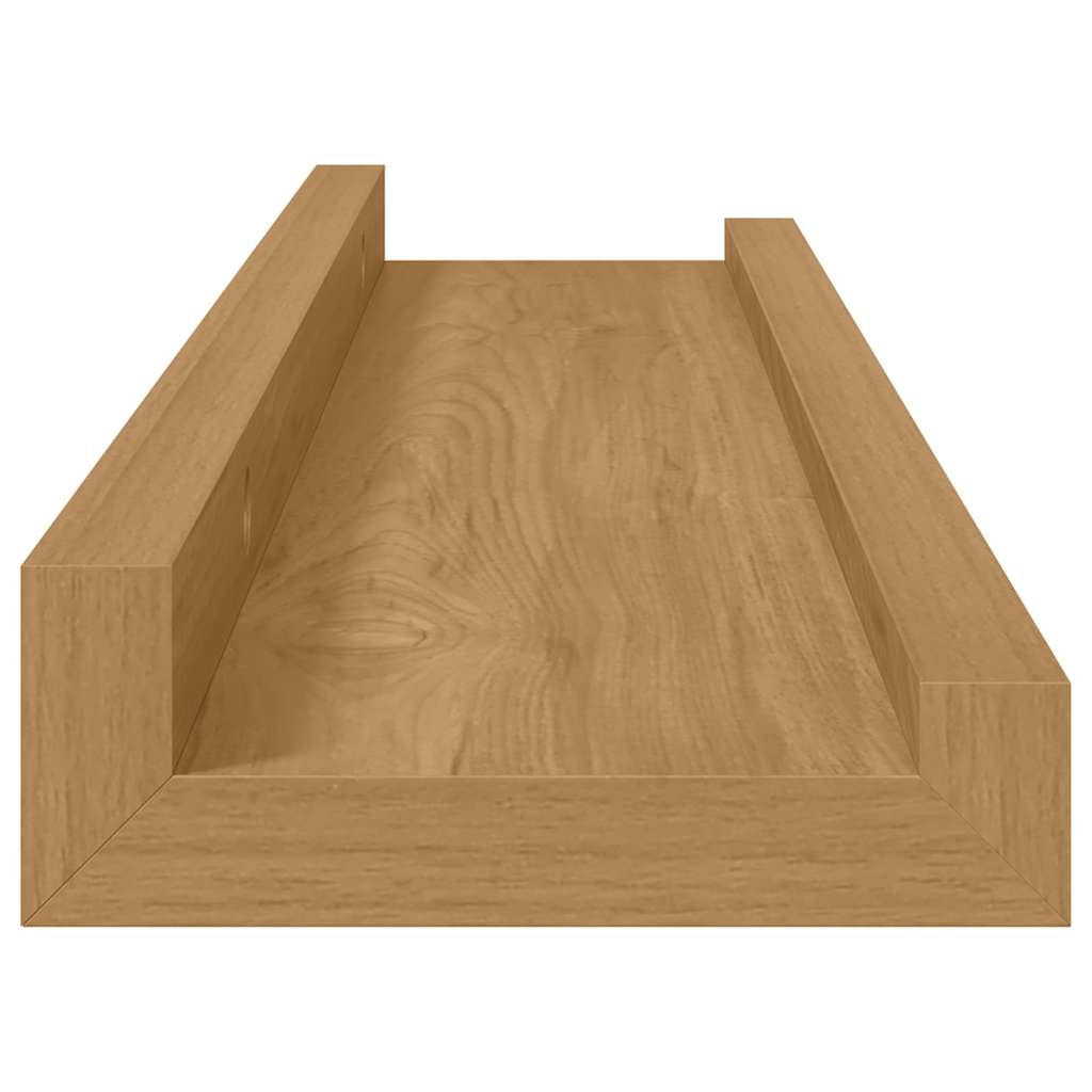 Ράφι Τοίχου με ράφι 2 pcs Καφέ 40 x 9 x 3 cm Επεξεργασμένο ξύλο - Pakobazaar