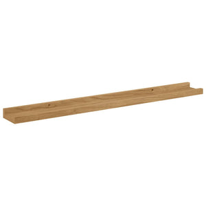 Ράφι Τοίχου με ράφι 2 pcs Καφέ 80 x 9 x 3 cm Επεξεργασμένο ξύλο - Pakobazaar