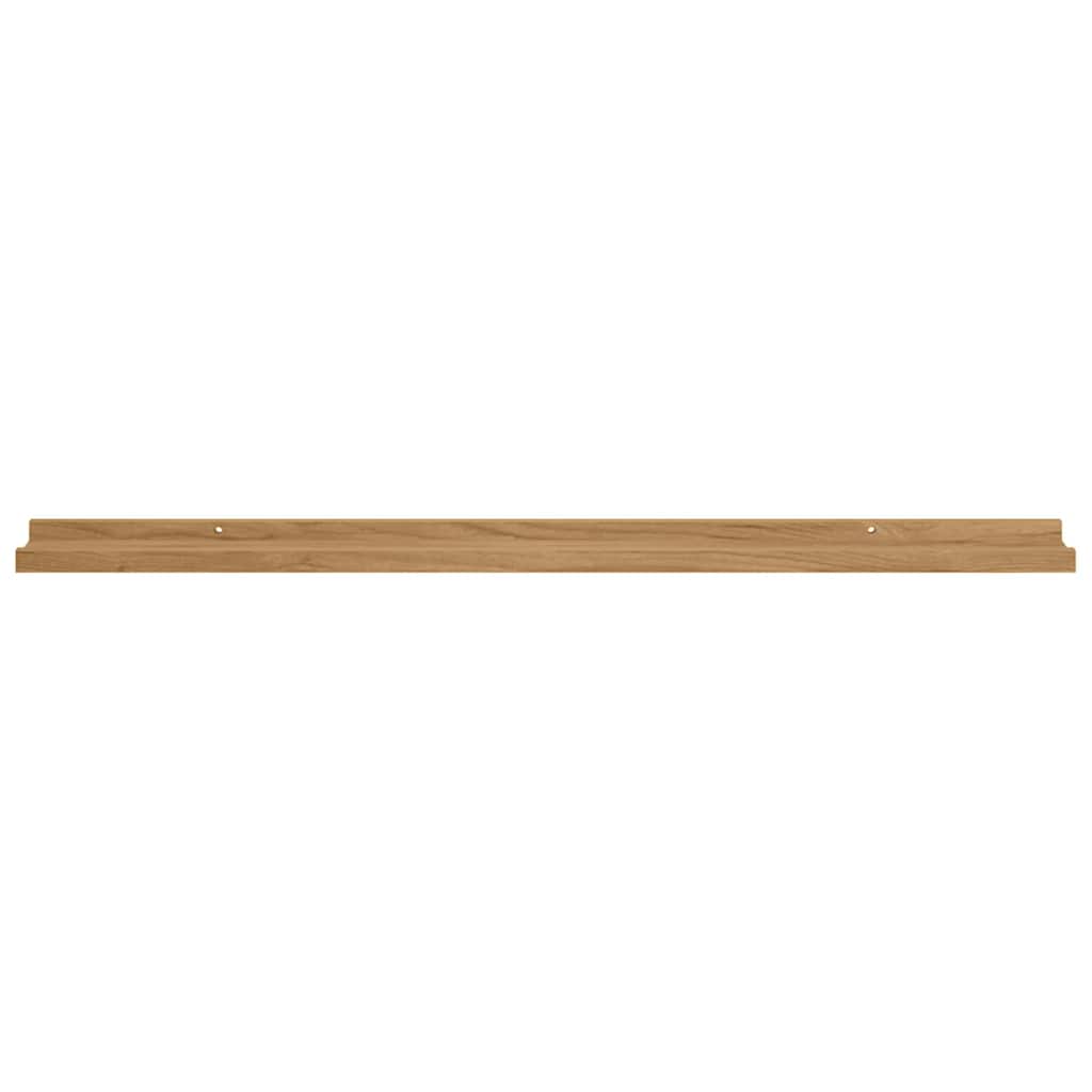 Ράφι Τοίχου 2 pcs Καφέ 100 x 9 x 3 cm Επεξεργασμένο ξύλο - Pakobazaar